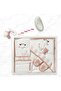 Giraffe Striped Gaye Baby Towel Bathrobe Set Organic - 3