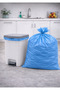 55X60 cm 5 Rolls 100 Pieces Medium Size Blue Roll Garbage Bag (Suitable for All Trash Cans) - 3