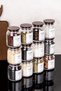 12-Piece 300 ml Acacia Color Mica Vacuum Lid Spice Jar Set Jar Set Spice Label Gift Storage Container - 6