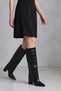 2-in-1 Women's Boots with Detachable Dust Cover and Pointed Toe Detail