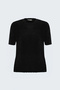 Bearded Short Sleeve Knitwear - Black - 4