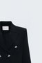 Buttoned Classic Jacket - Black - 4