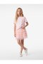 Lined Shiny Elastic Mini Tutu Skirt with Layered Tulle Detail