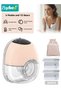 Wearable Breast Pump, Electric Breast Pump, Portable Hands-Free Breast Pump, Milk Collector with 30-Piece Breast Milk Bags & Storage Bag, 4 Modes & 12 Levels, Leak-Proof and Ultra-Quiet