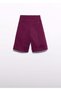 Girl's Midi Length Trousers Mürdüm - 4