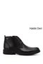 Men's Black Zippered Genuine Leather Classic Boots