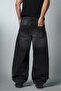 Dark Alloy Wide Leg Super Baggy Black Men's Jean Pants - 4