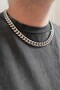 12mm X 55cm Vintage Thick Steel Chain Necklace Ka1009Gm - 6