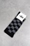 3 Pairs Patterned Ukhwd Cotton Sole Written Skate Tennis Men's Socks 40-45 - 3