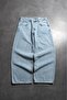 Ocean Mist Wide Leg Super Baggy Blue Men's Jean Trousers - 2