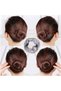 144 Pieces Hair Nets Invisible Elastic Edge Mesh Nylon Invisible Hairnet Breathable BLACK - 2