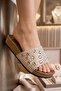 321 Gold Stone Comfortable Sole Daily Women's Slippers