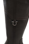 Brown Women's Riding Boots with Flat Thick Soles and Buckles - 5
