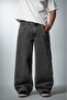Moonwash Grey Wide Leg Super Baggy Gray Men's Jean Trousers - 4