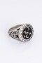 Silver Tone Ocean Anchor 316L Steel Men's Ring - 3