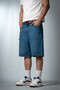 Blue Baggy Denim Urban Jort Men's Shorts - 3
