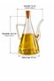 Borosilicate Glass Oil Pot with Acacia Lid Oil Pot Glazzy 500 ml (2 Pcs Without Stand) - 3