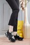 Immobile Silver Colored Front Glossy Rhinestone Parachute Fabric Lux Women's Sneakers
