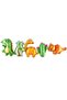 Green Color Number Balloon Dinosaur 4 Years Birthday Party Conjoined Balloon Set Dinosaur Theme Party Set - 4