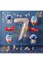 Silver Color Number Balloon Space Concept 7 Years Birthday Balloon Set Galaxy Astronaut Space Rocket Balloon