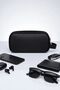 Ar-01 Men's Black Water Resistant Faux Vegan Leather Shaving Care Travel Handbag Portfolio/Clutch Lac - 3
