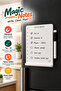 Refrigerator Magnetic Plexiglass Writing Board 10X15 cm - with Pen, Erasable Shopping List and Note Board - 7