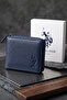 U.S.Polo Assn. 23748-23747-23749-23746 Zippered Genuine Leather Wallet Card Holder Navy Blue - 3