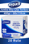 Industrial Jumbo Garbage Bag Roll Head 10 Pieces, 20 Rolls - 400Gr 80X110 cm 90 Lt