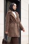 Belted Pocketed Bearded Cap - Mink - 4