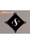 Lettered Throw Pillow Pillow Case - Letter S - 43x43 Cm - 3