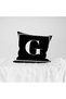 Lettered Throw Pillow Pillow Case - Letter G - 43x43 Cm - 4