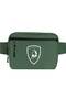 Lamborghni Logo White Waist Bag Green Color