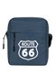Route66 Logo Shoulder Bag Navy Blue Color