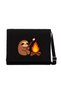 Camp Cute Black Canvas Messenger Bag