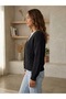 Women's Braided V-Neck Buttoned Cardigan - 5