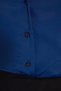 Women's slim fit, body-hugging navy blue shirt with classic collar, long sleeves, and lycra detail. - 6