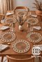 6-Piece Wicker Jute Charger Set - Bohemian Luxury Quality, American Service, Diameter 33 cm - 2