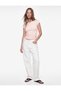 Cotton Drawstring Detail Crew Neck Short Sleeve T-Shirt - 2
