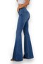 Women's Spanish Flare Jean High Waist Slimming Denim Pants - 3