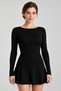 Soft Viscose Fabric Boat Neck Long Sleeve Blouse - 2