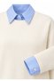 Shirt Detail Knitwear Pullover - 5