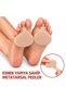 Skin Color 1 Pair Silicone Metatarsal Toe Pad for Women Men with Finger Ring Forefoot Support Protection Pad - 8
