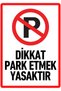 Attention Parking Is Prohibited 20cm X 30cm A4 Size Warning Sign Directional Sign-No2