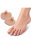 Skin Color 1 Pair Silicone Metatarsal Toe Pad for Women Men with Finger Ring Forefoot Support Protection Pad - 9