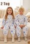 Winter Thick Sleeping Bag 2 Tog Zippered Unisex Cute Teddy Bear Patterned Pajama Jumpsuit