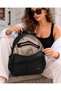 Women's Black Soft Leather Sleeve and Backpack232134MH - 4