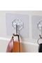 Self Adhesive Transparent Hanger Metal Hook Hanger 10 Pcs - 9