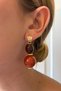 Mod Collection Amber Beaded Gold Earrings - 2