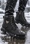 Waterproof Winter Zippered Boots Rubber Sole Durable Outdoor Guaranteed Product Black