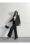 Blazer Jacket and Wide-Leg Pants Set - 6